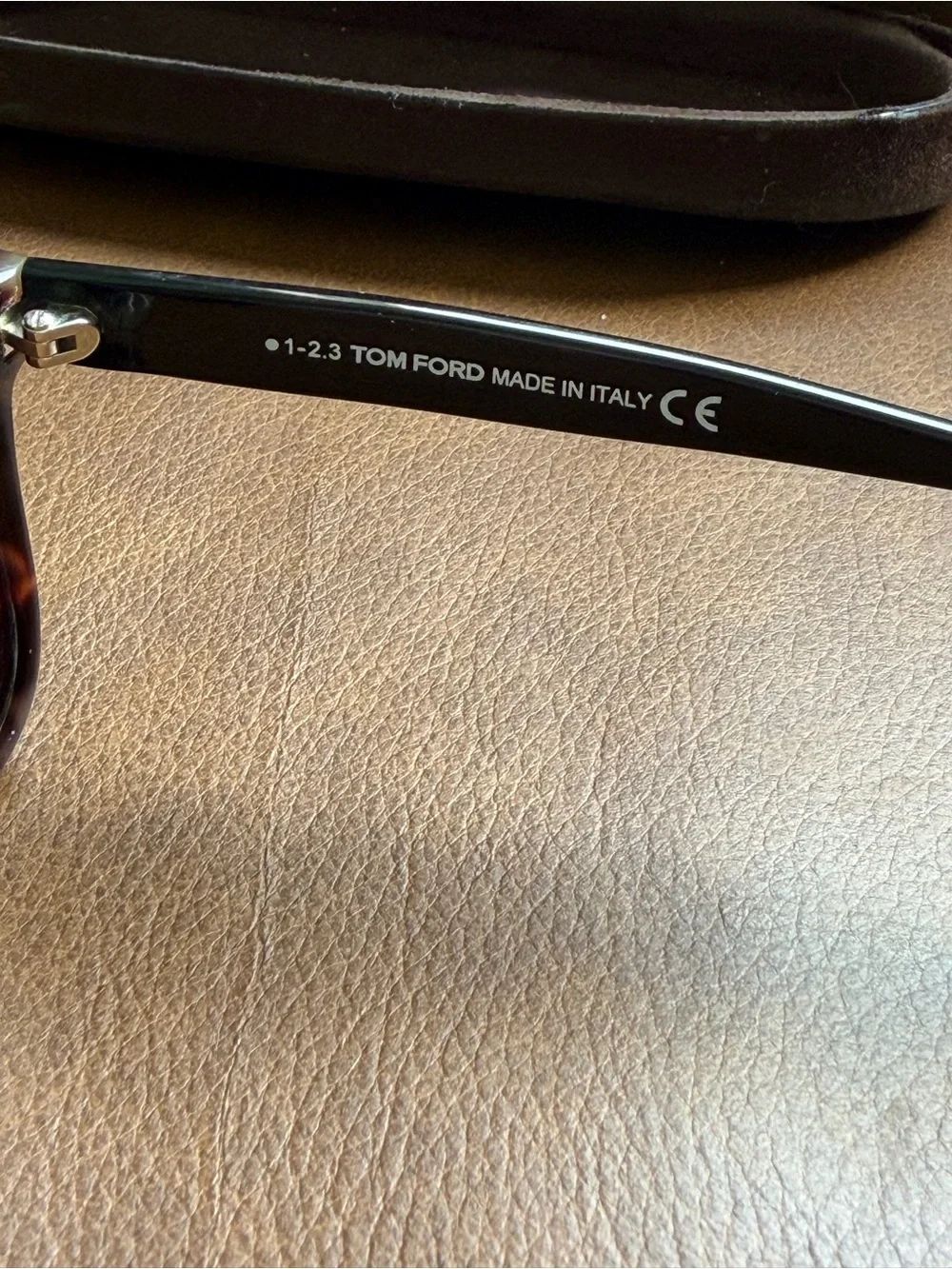 Authentic Tom Ford Leo TF336 55J Havana Black Rectangle Sunglasses Unisex